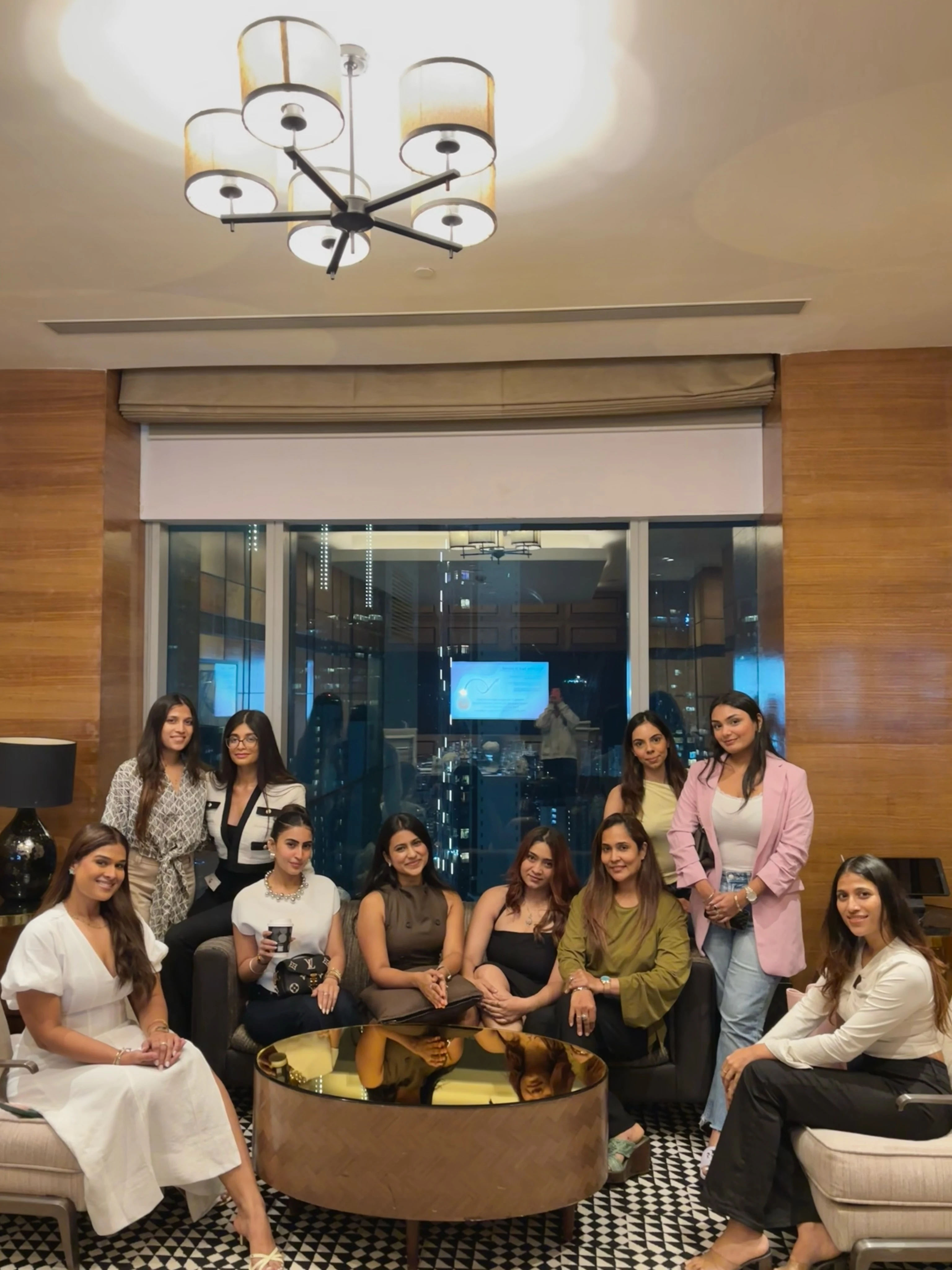 Harshita with participants at a workshop, from her public Instagram post
